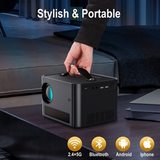 ภาพขนาดย่อของภาพหน้าปกสินค้าProjector 8000L Full HD Android with 10.0 System ,โปรเจคเตอร์พกพา โฟกัสอัตโนมัติ Bluetooth 5.0 ประกันศูนย์1ปี จากร้าน ibo11.th บน Shopee