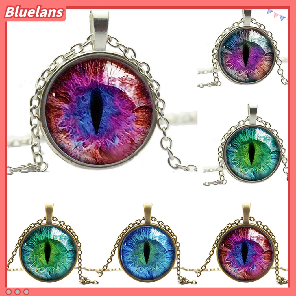 cat-eye-glass-cabochon-silver-gold-plated-จี้พร้อมสร้อยคอ