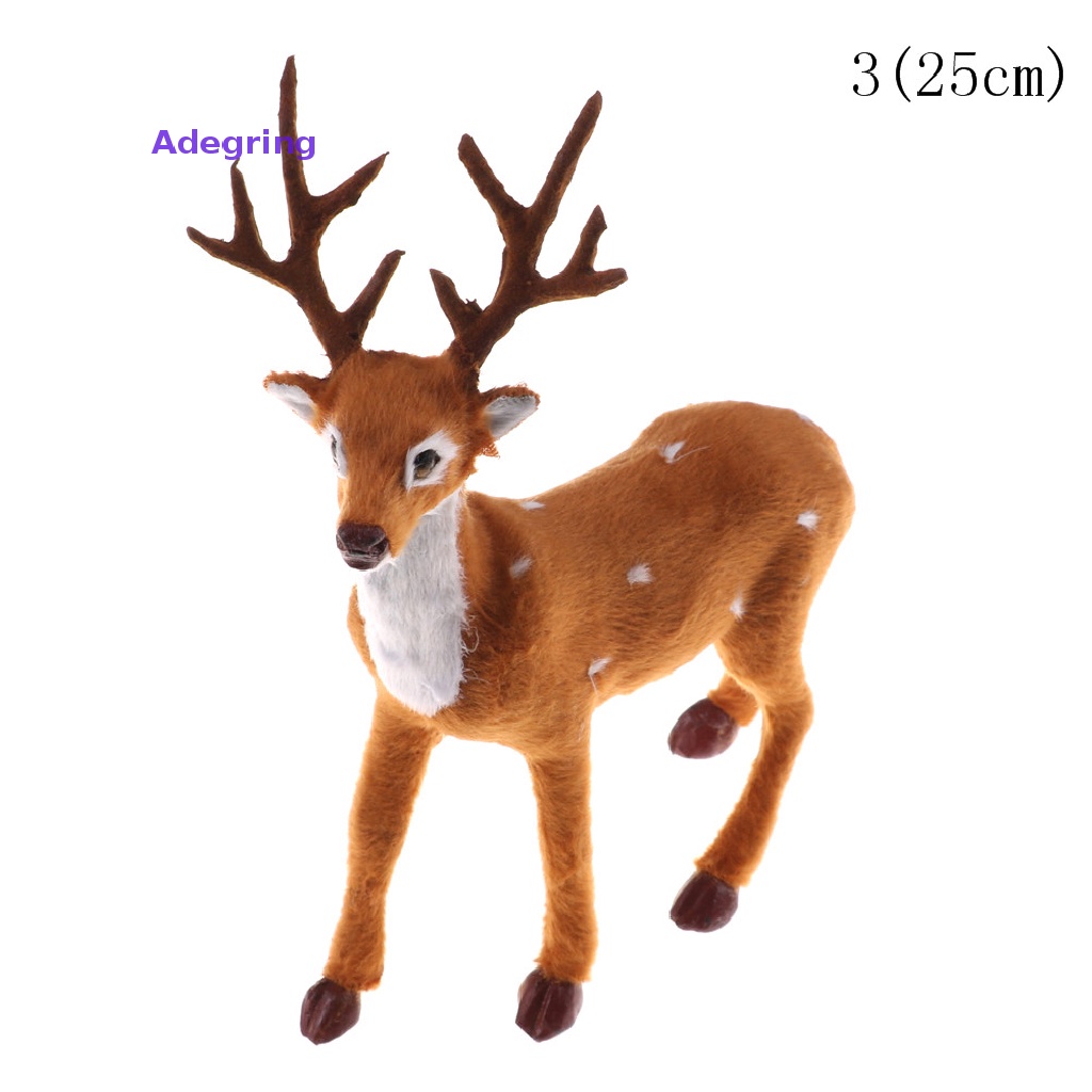 adegring-ตุ๊กตากวางเรนเดียร์-กวางเรนเดียจําลอง-ผ้ากํามะหยี่ขนนิ่ม-สําหรับตกแต่งเทศกาลคริสต์มาส-ปีใหม่