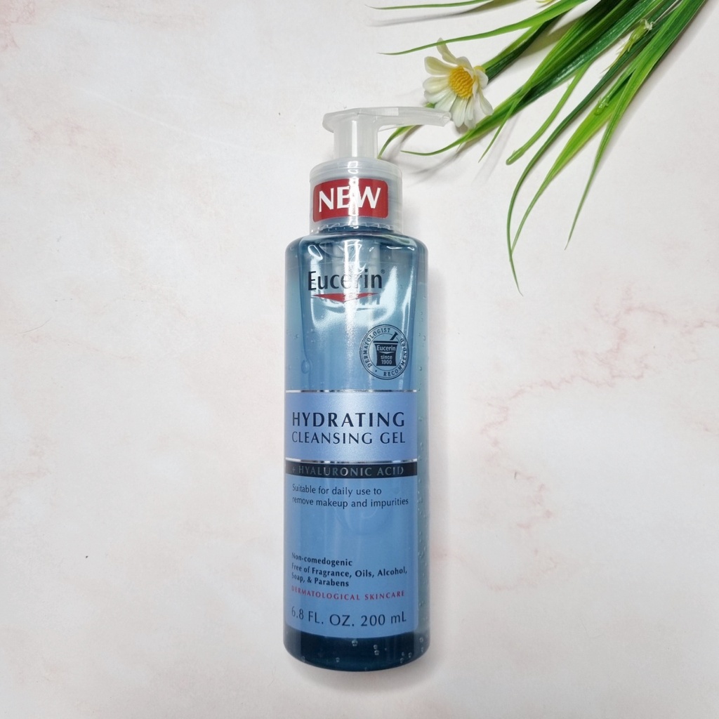 [Eucerin®] Hydrating Cleansing Gel + Hyaluronic Acid 200 ml ยูเซอรีน ไฮ