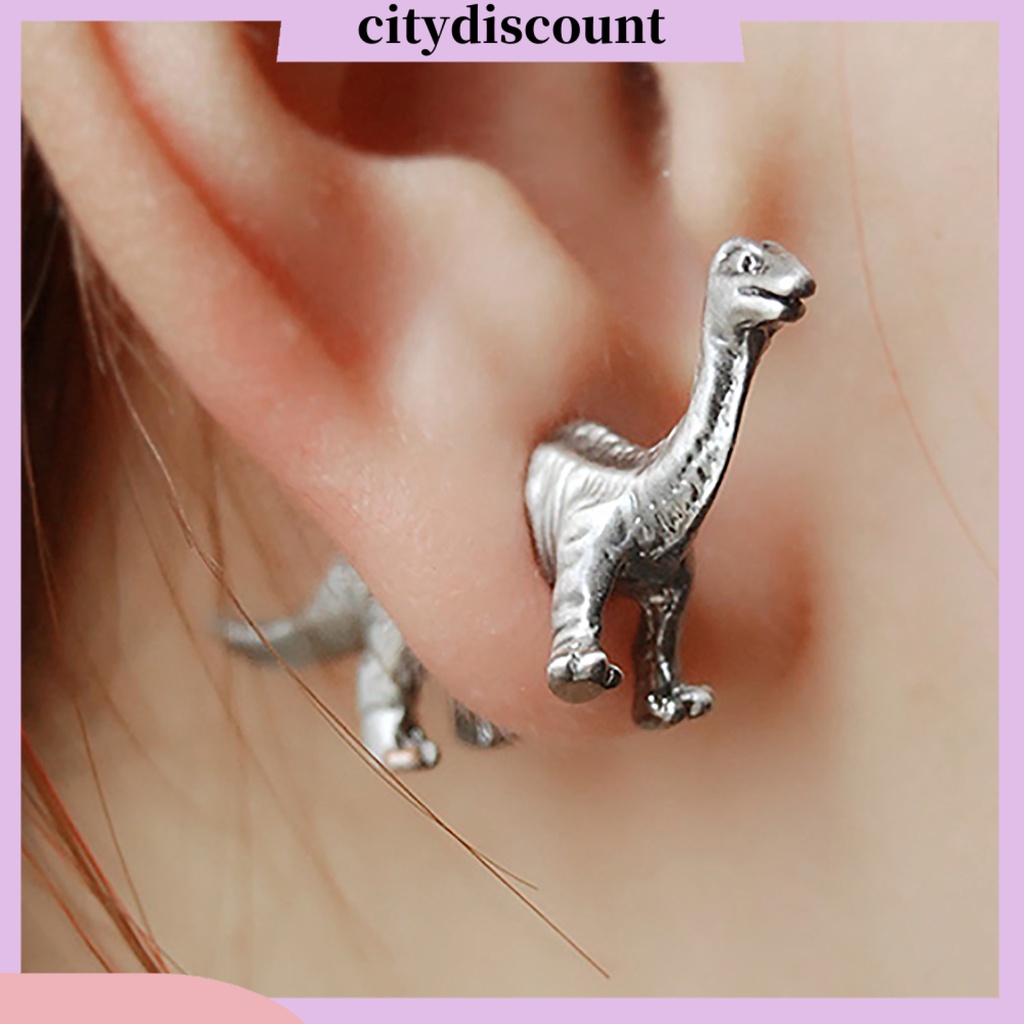 lt-citydiscount-gt-ต่างหูสตรีแบบแป้นรูปไดโนเสาร์-3-d-1-ชิ้นต่างหู