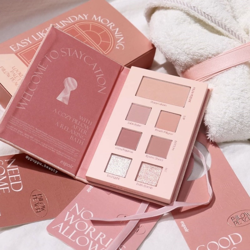 แท้-พร้อมส่ง-espoir-pillow-peach-palatte-eyeshadow