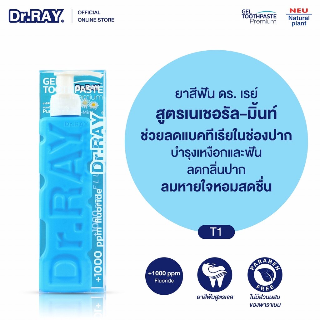 ชุดของขวัญ-dr-ray-gift-set-natural-mint-รวมยาสีฟันและแปรงสีฟันแนะนำ-ราคาพิเศษสุดในเซ็ตเดียว