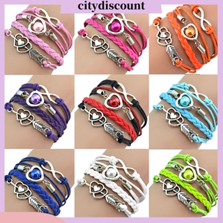 &lt;citydiscount&gt;  city_ สร้อยข้อมือหนังคู่