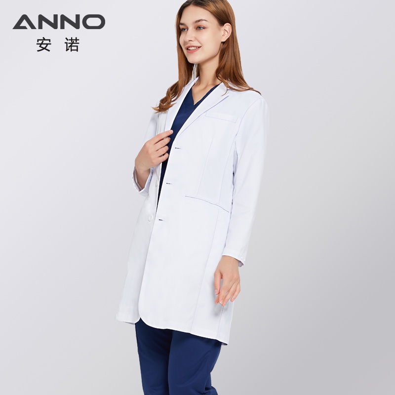 anno-เครื่องแบบห้องปฏิบัติการป้องกันไฟฟ้าสถิตย์ออกพอดีออกกําลังกายสวม-unisex-ร้านขายยาเสื้อคลุมสีขาวเคมีชายหญิงสีขาวชุดคลินิกแพทย์