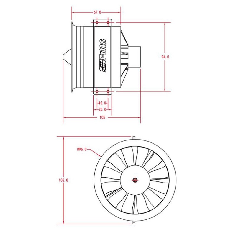 fms-ใบพัดดักแฟน-มอเตอร์-12-blades-80mm-inner-running-motors-6s-3270-1930kv-edf-duct-fan-อุปกรณ์เครื่องบิน-rc