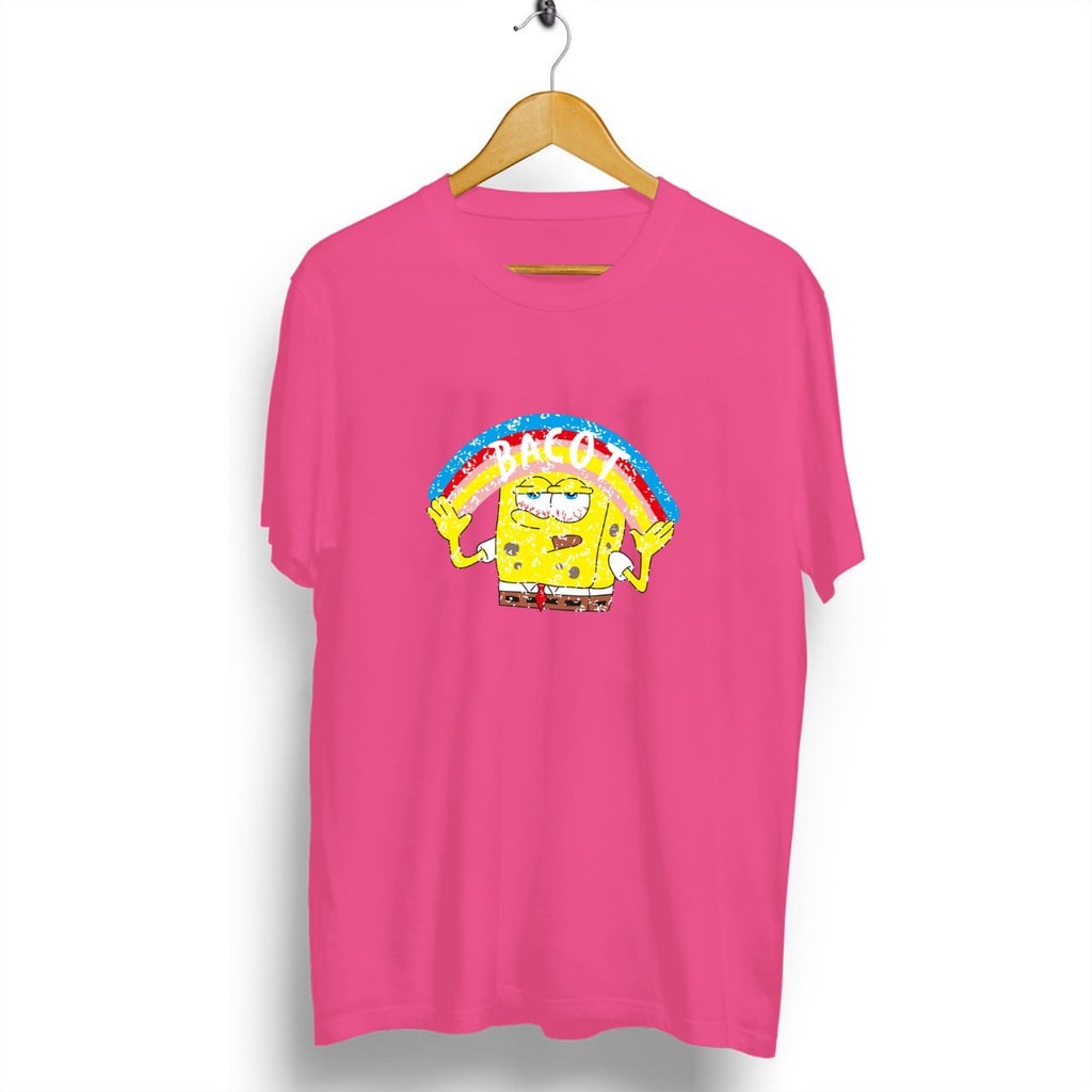 เสื้อแฟชั่นผญ-c12-spongebob-อ่าน-เสื้อรบรูเปียห์-เสื้อยืดผู้ปกครอง-เสื้อยืดผู้ชาย-เสื้อผ้