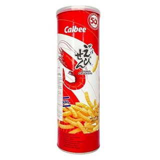 ข้าวเกรียบกุ้ง รสออริจินัล (ตราคาลบี้) Calbee Ebisen Original น้ำหนัก 80 กรัม