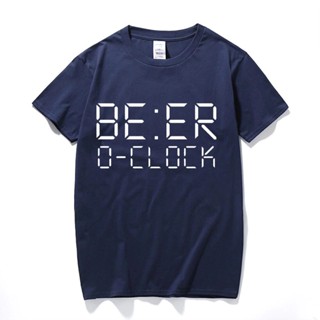 เสื้อยืดผ้าฝ้ายพิมพ์ลายคลาสสิก Sanc6 {พร้อมส่ง เสื้อยืดผ้าฝ้าย 100% พิมพ์ลาย BEER OCLOCK โอเวอร์ไซซ์ โอเวอร์ไซซ์ ของขวัญ