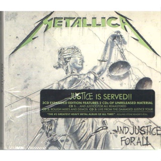 ซีดี CD METALLICA AND JUSTICE FOR ALL *SPECIAL EDITION 3CD made in usa ***มือ1