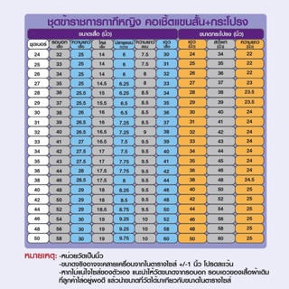 ภาพขนาดย่อของภาพหน้าปกสินค้าชุดข้าราชการกากีหญิง คอเชิ้ตแขนสั้น+กระโปรง จากร้าน pawineejirachanagul บน Shopee