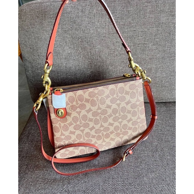 COACH DOUBLE ZIP SHOULDER BAG (C0696) Shopee Thailand