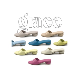 ภาพขนาดย่อของภาพหน้าปกสินค้า(ลด 45 Code: MARSH007 )  Grace  รองเท้าส้นสูง รองเท้าผู้หญิง รองเท้าส้นสูงสบายเท้า จากร้าน marshmellow.shoes. บน Shopee