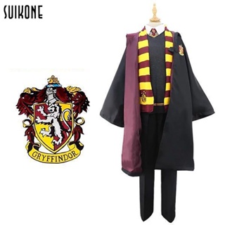 ภาพหน้าปกสินค้าSuikone เสื้อผ้าแฟชั่น Harry Potter Cosplay ชุดเต็มเทรนด์นักเรียนเสื้อคลุมเสื้อคลุมวิเศษเครื่องแต่งกายการแสดง ที่เกี่ยวข้อง