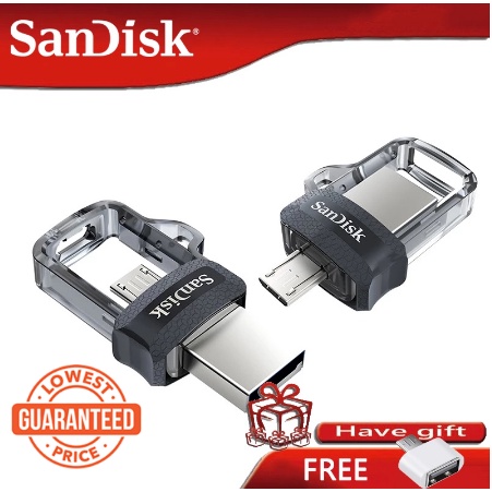 sandisk-favorite-27-แฟลชไดรฟ์-usb-และ-otg-two-in-one-ความจุ-64gb-32gb-256gb-และ-128gb-16gb-32gb-และ-8gb