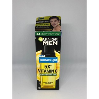 การ์นิเย่ เมน เทอร์โบ ไบรท์ ซูเปอร์ เซรั่ม เจล 30มล. GARNIER MEN TURBO BRIGHT SUPER SERUM GEL 30ml