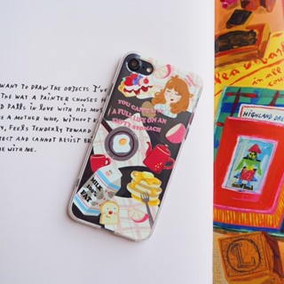 Wanders.studio 🍳Breakfast Club🍳 เคสไอโฟนซิลิโคน Iphone11promax/11pro/11/xs/xs max/7/8/7+/8+ silicone case