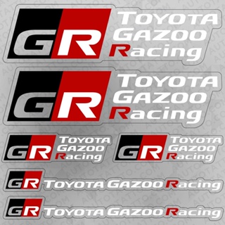 สติกเกอร์ไวนิล ลายโลโก้รถยนต์ Toyota Gazoo Racing Sport Turbo
