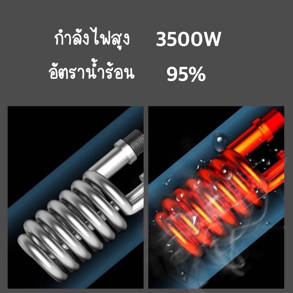 ภาพสินค้าเครื่องทำน้ำอุ่น SHARB 3500w/5500w รุ่นใหม่ล่าสุด น้ำร้อนทันที ป้องกัน8ชั้นใน1เดียว แถมอุปกรณ์ 7 ชิ้น จากร้าน fashion_thai บน Shopee ภาพที่ 3