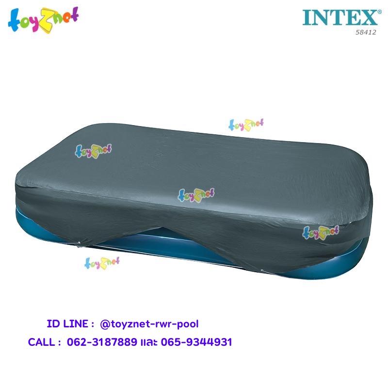 Intex ผ้าคลุมสระสี่เหลี่ยมแฟมิลี่ 120x72 นิ้ว (3.05x1.83 ม.) รุ่น 58412 ...