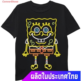 เสื้อคู่ เสื้อยืดแขนสั้น Nickelodeon Boys Spongebob Squarepants Short Sleeve T-Shirt Sports T-shirt