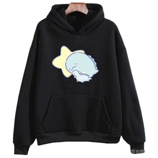 เสื้อกันหนาวแขนยาว มีฮู้ด ลายการ์ตูนกราฟฟิค Sumikko Gurashi Kawaii Dinasour สําหรับเด็กผู้ชาย และเด็กผู้หญิง