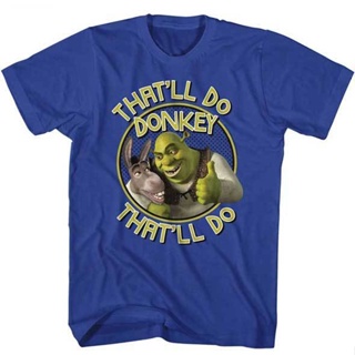 ขายดี!Lint9 {พร้อมส่ง XS-6XL} Shrek ThatLl Donkey ThatLl Do Movie 019455 เสื้อยืดผ้าฝ้าย 100% พิมพ์ลายคริสต์มาส พลัสไซ