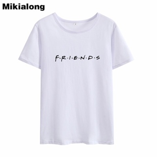 เสื้อยืดชาย Mikialong 2018 en iyi arkadaşı T Shirt kadın yaz kore moda komik gömlek kadın üst Tee gömlek Harajuku Tumblr