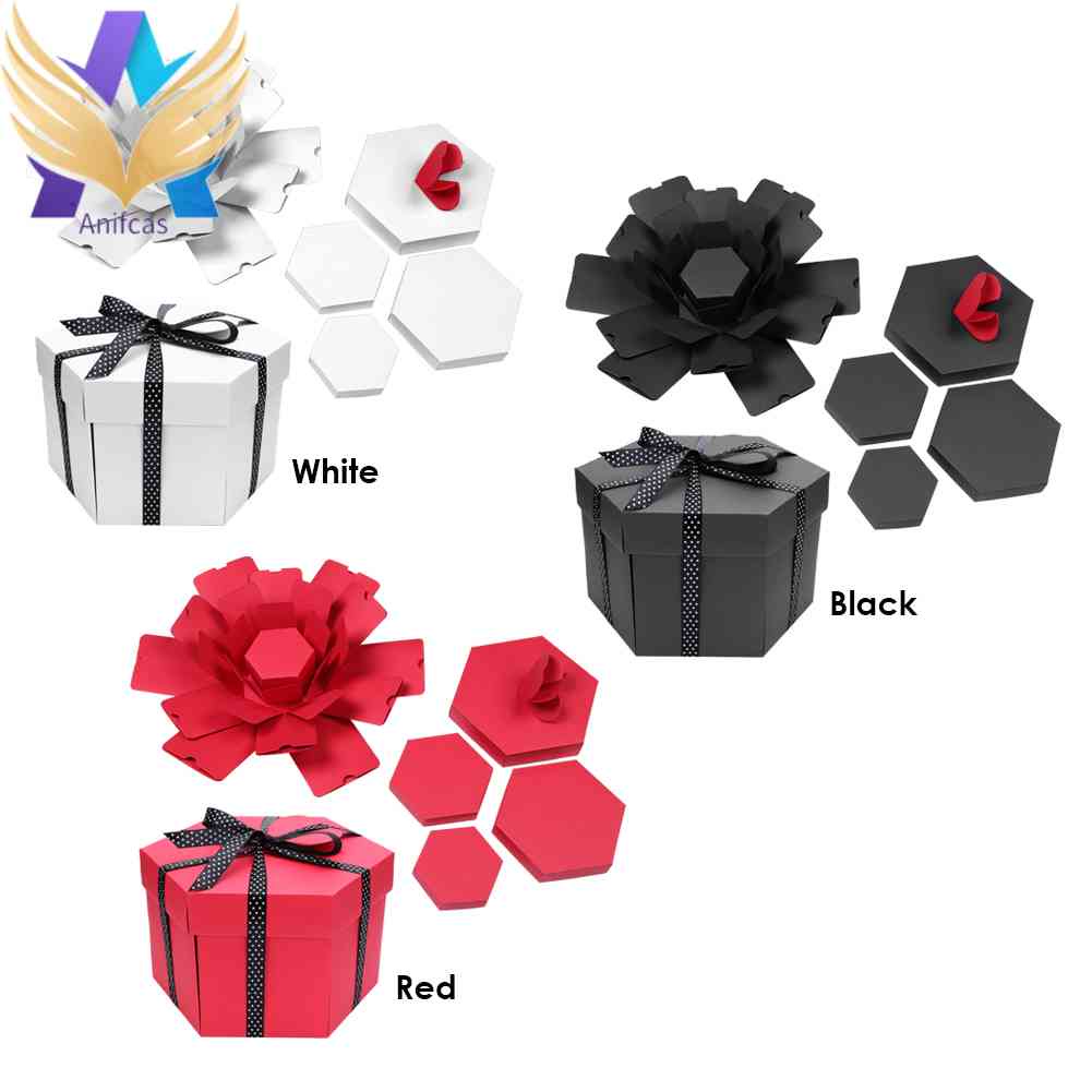 creative-explosion-box-hexagonal-diy-photo-album-scrapbooking-bomb-box-gift