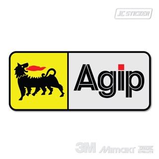 สติ๊กเกอร์ Agip งานตัดสะท้อนแสง