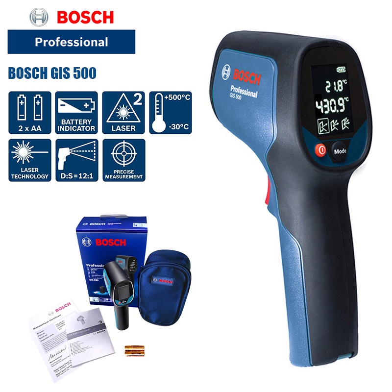 bosch-gis-500-เครื่องตรวจจับความร้อน-gis-500-เครื่องวัดอุณหภูมิ-เพียงกดปุ่มก็ใช้งานได้ทันที