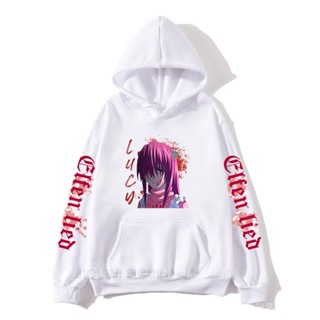 Elfen Lied Lucy เสื้อกันหนาว ผ้าฟลีซ แบบนิ่ม มีฮู้ด ลายการ์ตูนอนิเมะ สไตล์ญี่ปุ่น สําหรับเด็กผู้ชาย