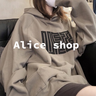 Alice  มี สีให้เลือก เสื้อฮู้ด แขนยาว oversize เสื้อฮูท ใส่สบายๆ  ทันสมัย สวยงาม Stylish ทันสมัย FS083980 36Z230909