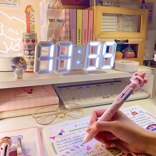 Chers นาฬิกาดิจิตอล นาฬิกา LED นาฬิกาตั้งโต๊ะ แขวนผนัง LED Digital Wall Clock