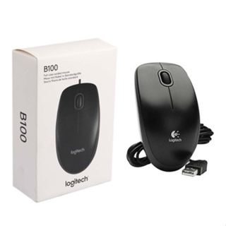 ภาพหน้าปกสินค้าMOUSE (เม้าส์) LOGITECH B100 USB (BLACK) สายยาว 1.8 ประกัน 3 ปี *ของแท้ ประกันศูนย์ไทย* ที่เกี่ยวข้อง