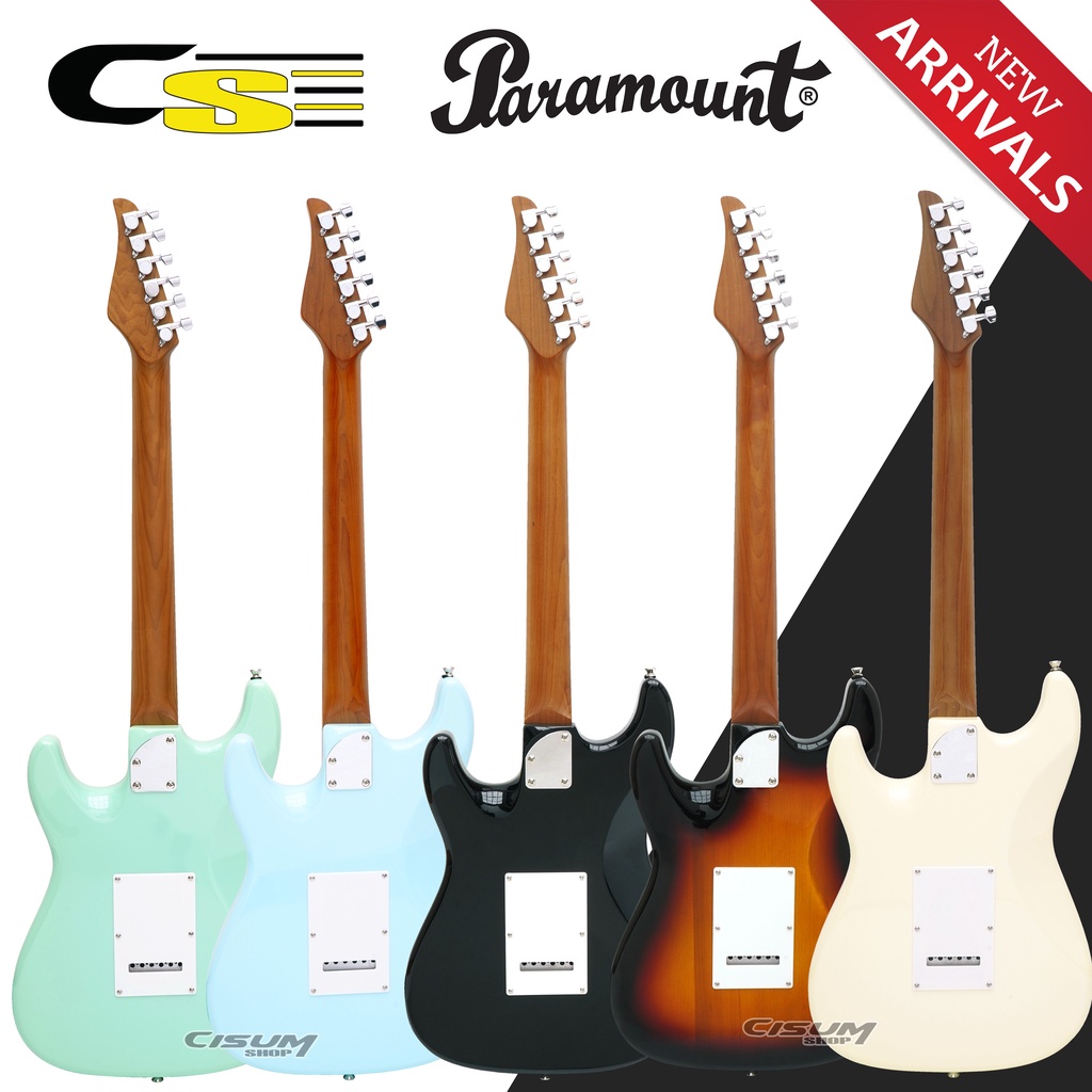 paramount-pe104-กีตาร์ไฟฟ้า-ทรง-strat-22-เฟรตจัมโบ้-ไม้เบสวู้ด-คอไม้แคนนาเดี้ยนเมเปิ้ลเผา-ปิ๊กอัพ-ssh-ตัดคอยล์ได้