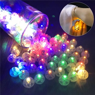 โคมไฟ LED รูปลูกโป่ง ทรงกลม ขนาดเล็ก หลากสีสัน แฮนด์เมด DIY สําหรับตกแต่ง