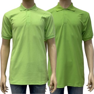 เสื้อโปโลผู้ชาย แขนสั้น รอบอกเสื้อ 42-44 นิ้ว ผ้าจูติ Polo Shirt