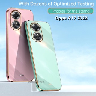 เคสโทรศัพท์ ซิลิโคนนิ่ม กันกระแทก ป้องกันเลนส์กล้อง 6D สําหรับ Oppo A17 A77 5G A77s A57s A57e A57 4G 2022