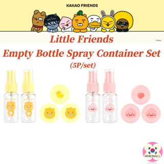 [Kakao Friends] Little Friends Empty Bottle Spray Container Set 5P/set, Travel Goods, Portable Cosmetic Container, Refill Container