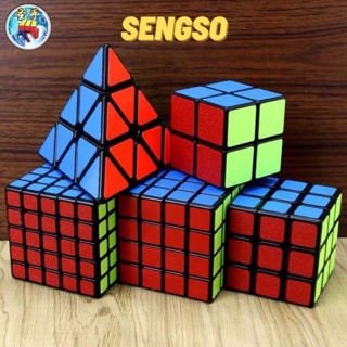Rubik ขอบดำ Sengso Legend  Stickerless 2x2 3x3 Magic Cube