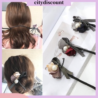 &lt;citydiscount&gt;  ที่คาดผมแฟชั่นสตรีลายดอกไม้