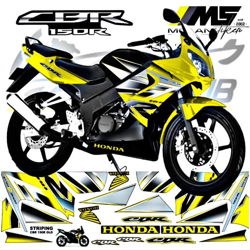 สติ๊กเกอร์รูปลอก Striping Variation Motif Original Honda CBR 150 R OLD ...