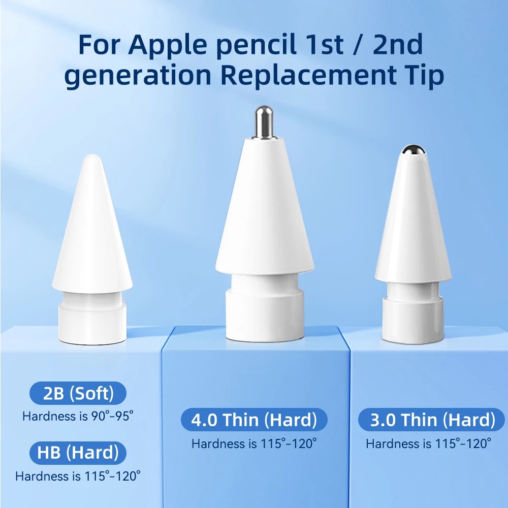ปลายดินสอ-6-ชิ้น-พร้อมกล่อง-แบบเปลี่ยน-สําหรับ-apple-pencil-1st-2nd-generation-2h-2b-3-0-4-0-ipad