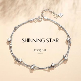 ESCOBAL✨Star Storyกําไลข้อมือดาวเปลี่ยนโชคชะตา สร้อยข้อมือเงินแท้ กําไลข้อมือผู้หญิง กำไลข้อมือเงินแท้ สร้อยข้อมือแฟชั่น