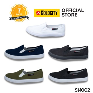 สินค้า รองเท้าสลิปออน แบบสวม  พื้นยางพารา ขอบนุ่ม SIZE 36-45 ส่งตรงจากโรงงานแท้100% GOLDCITY รุ่น SN002
