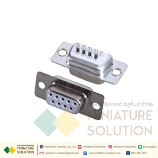 ภาพขนาดย่อของภาพหน้าปกสินค้าชุดหัวประกอบ DB-9 DB9 RS232 Female Connector with socket D-Sub 9 pin PCB Connector (MI-Connect-DB9-Fe) จากร้าน oodekoo บน Shopee ภาพที่ 1