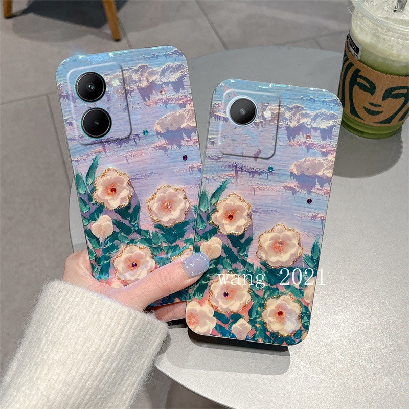 ready-stock-new-fashion-casing-realme-10-pro-plus-9i-5g-4g-เคส-phone-case-shiny-luxurious-rhinestone-flowers-protective-soft-case-back-cover-เคสโทรศัพท