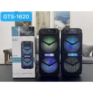 ⚡ลำโพงบลูทูธ บลูทูธไร้สาย รุ่น GTS-1620/GTS-1621 ดอกลำโพง 6.5*2 เสียบไมค์ได้ ปรับระดับเสียงได้ แบตในตัวรองรับUSB/TF