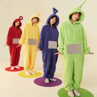 ชุดนอนจั๊มสูท คอสเพลย์สัตว์เทเลทับบี้ Disi Onesies Lala สําหรับผู้ใหญ่ ทุกเพศ